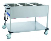 BW3K Bain Marie Wagen Speiseausgabewagen 3 x 1/1 GN