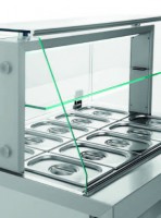 KA 2/1 Speisausgabe kalt mit Glasaufbau 2 ½ x 1/1 GN 150