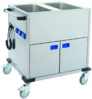 BW2W Bain-Marie-Wagen mit Wärmeschrank