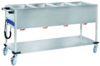 BW4K Bain Marie Wagen Speiseausgabewagen 4 x 1/1 GN